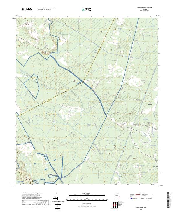 USGS Topographic Map – Townsend