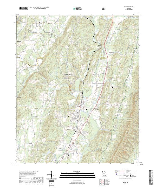 USGS Topographic Map – Trion