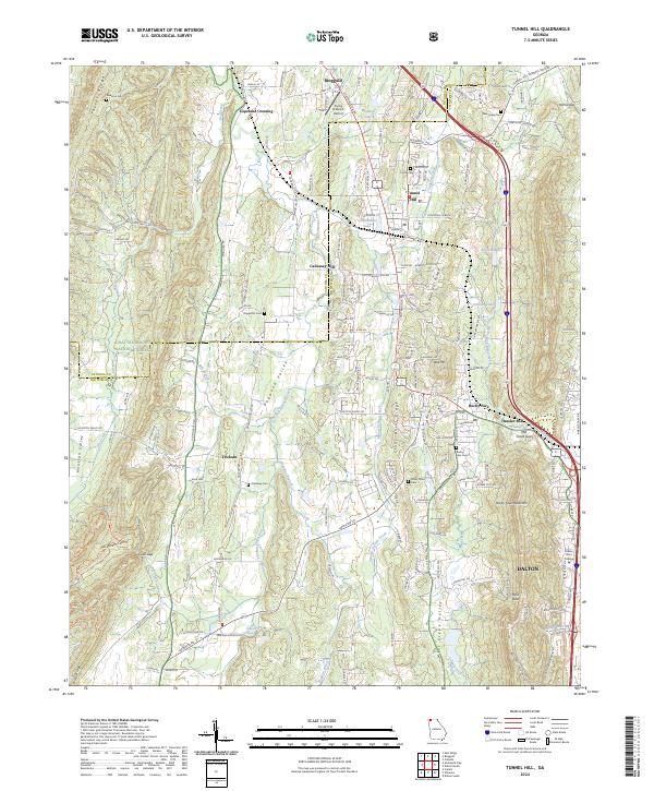 USGS Topographic Map – Tunnel Hill
