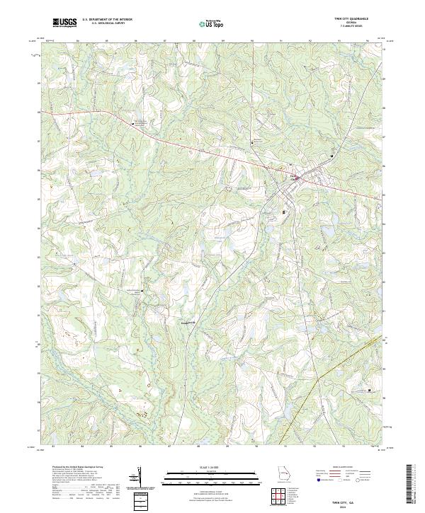 USGS Topographic Map – Twin City