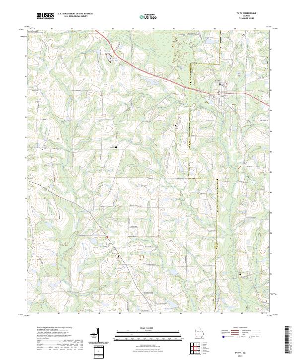 USGS Topographic Map – Ty Ty