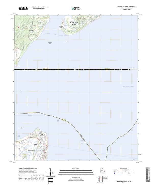 USGS Topographic Map – Tybee Island North