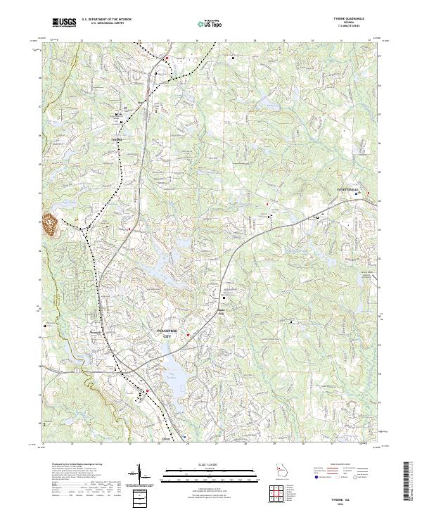 USGS Topographic Map – Tyrone