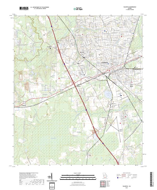 USGS Topographic Map – Valdosta