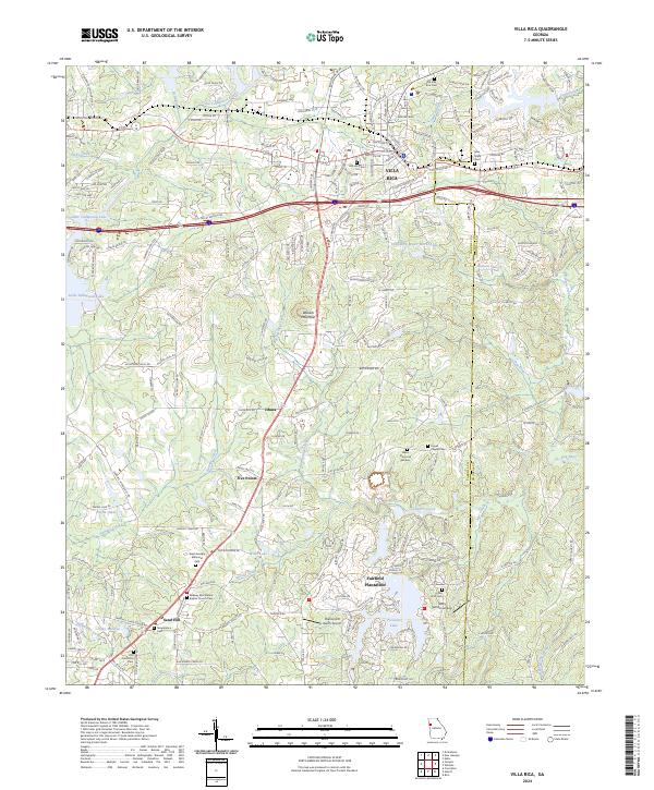 USGS Topographic Map – Villa Rica
