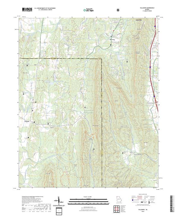 USGS Topographic Map – Villanow