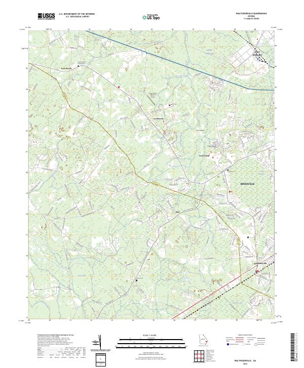 USGS Topographic Map – Walthourville