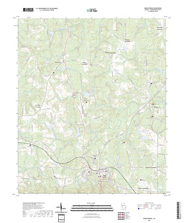 USGS Topographic Map – Warm Springs