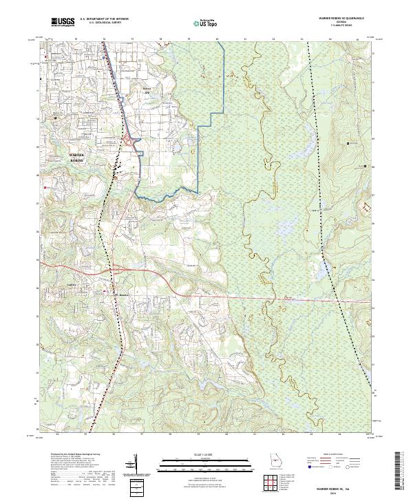 USGS Topographic Map – Warner Robins SE