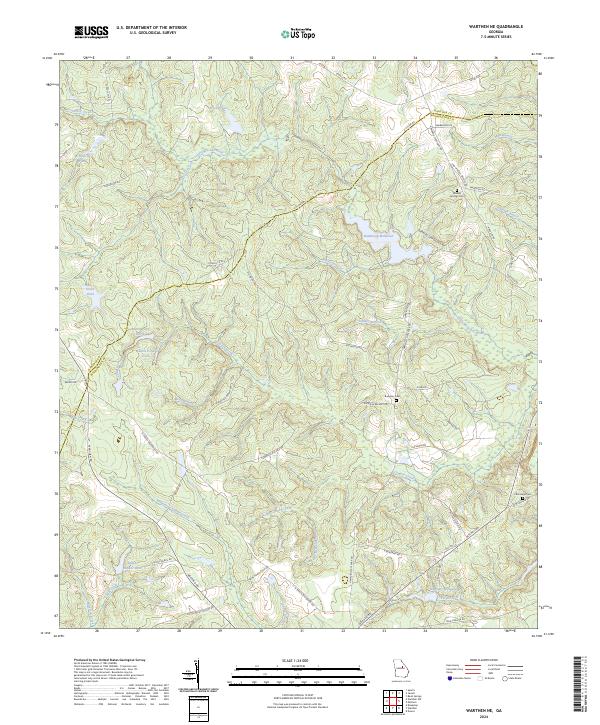 USGS Topographic Map – Warthen NE