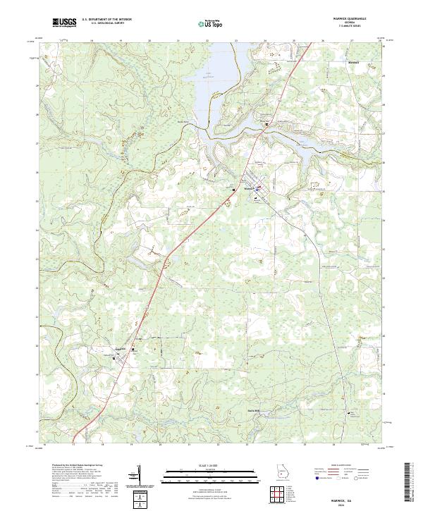 USGS Topographic Map – Warwick