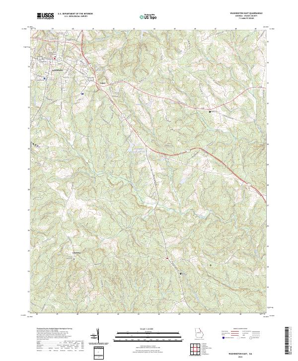 USGS Topographic Map – Washington East
