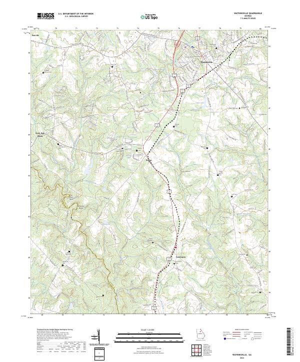 USGS Topographic Map – Watkinsville