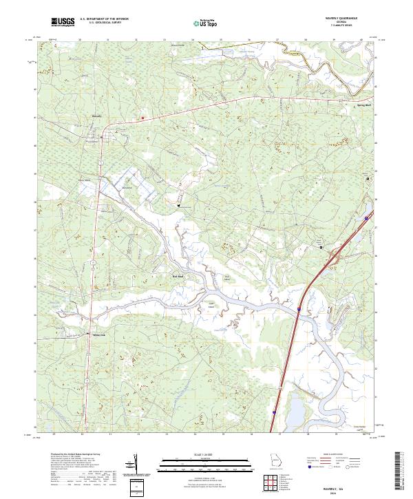 USGS Topographic Map – Waverly