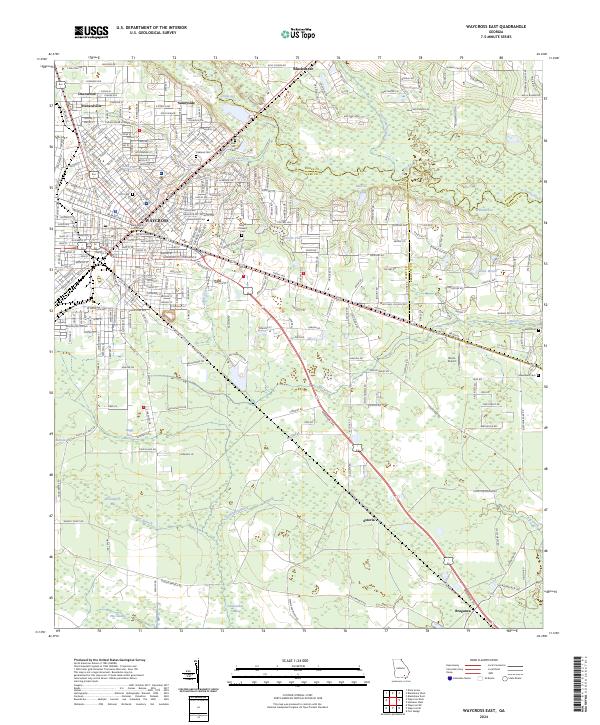 USGS Topographic Map – Waycross East
