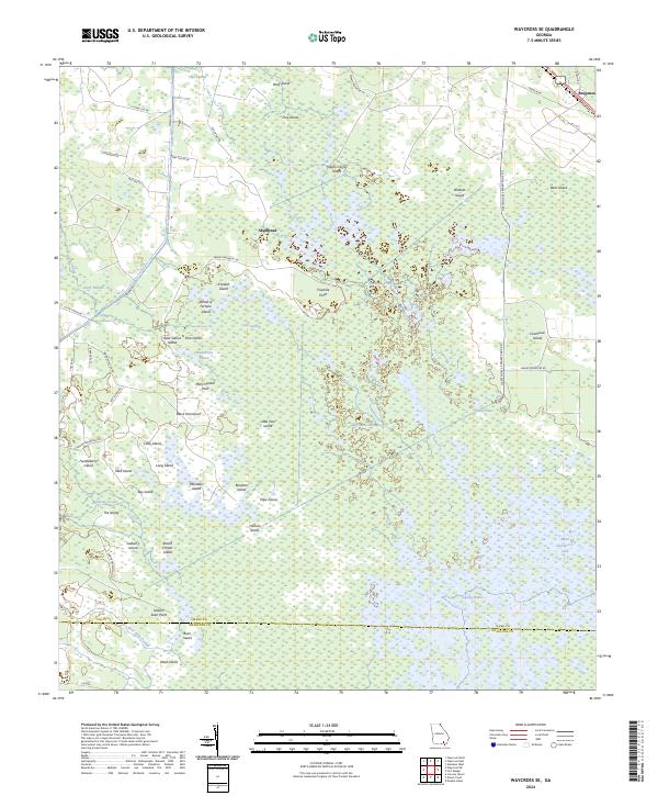 USGS Topographic Map – Waycross SE