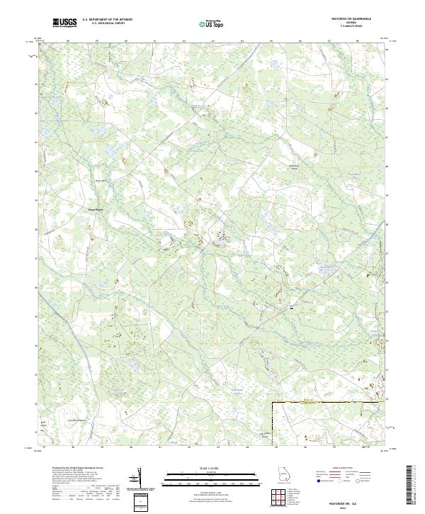USGS Topographic Map – Waycross SW