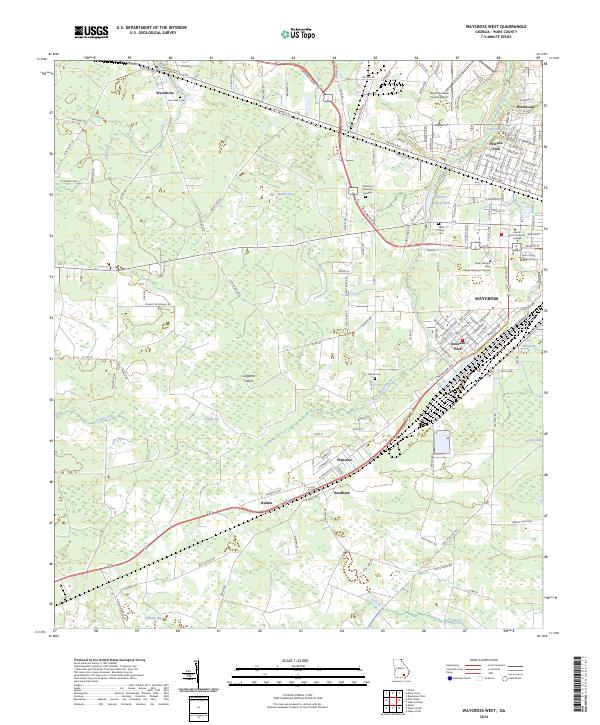 USGS Topographic Map – Waycross West