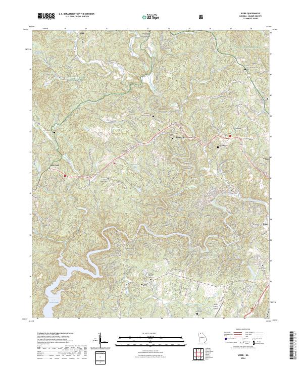 USGS Topographic Map – Webb