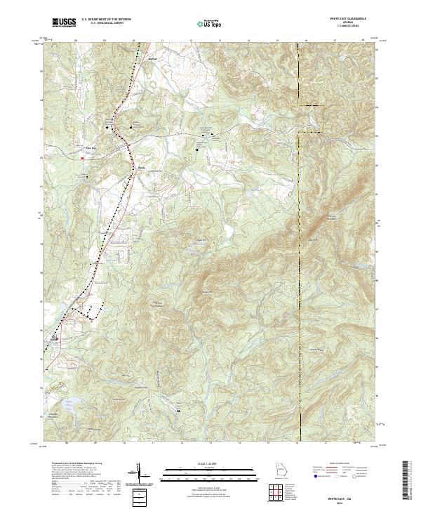 USGS Topographic Map – White East