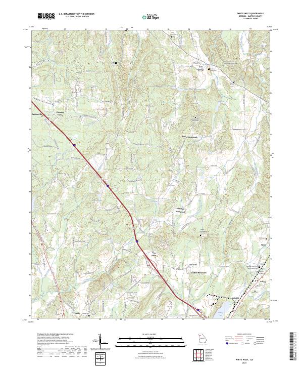 USGS Topographic Map – White West