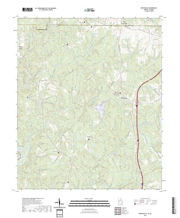 USGS Topographic Map – Whitesville