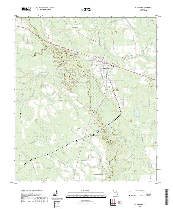 USGS Topographic Map – Willacoochee