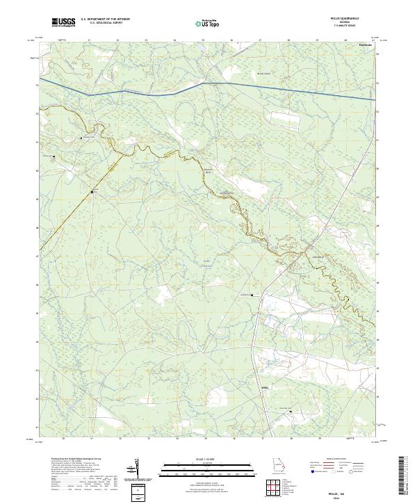 USGS Topographic Map – Willie