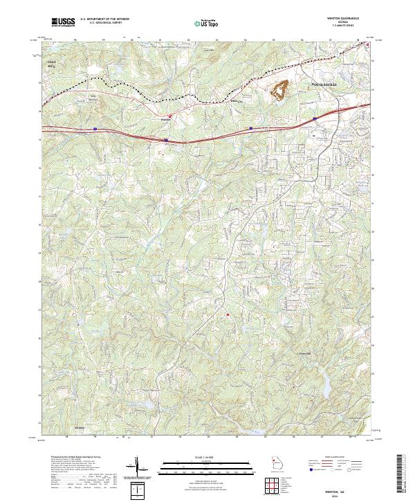 USGS Topographic Map – Winston