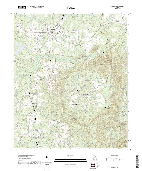 USGS Topographic Map – Woodbury