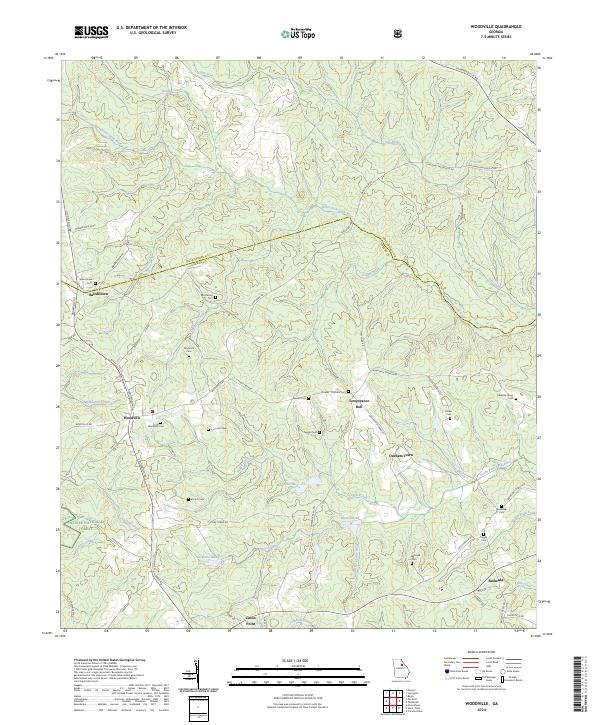 USGS Topographic Map – Woodville