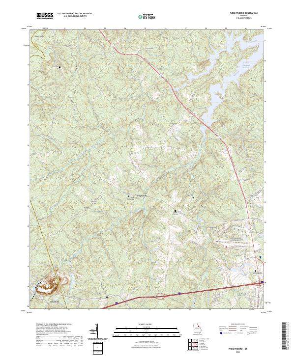 USGS Topographic Map – Wrightsboro