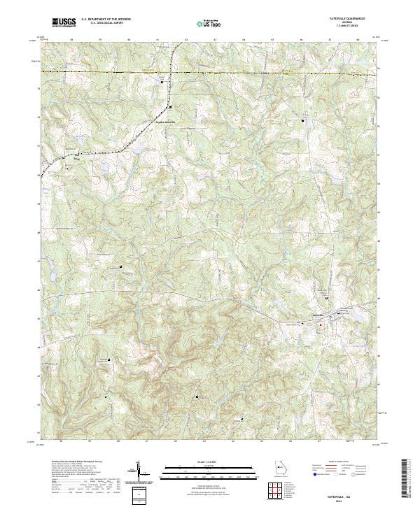 USGS Topographic Map – Yatesville