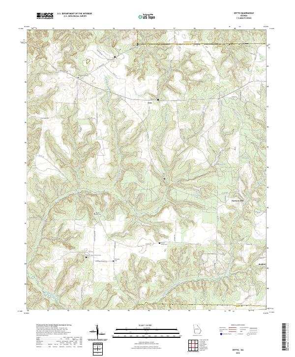 USGS Topographic Map – Zetto