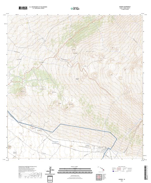 USGS Topographic Map – Ahumoa