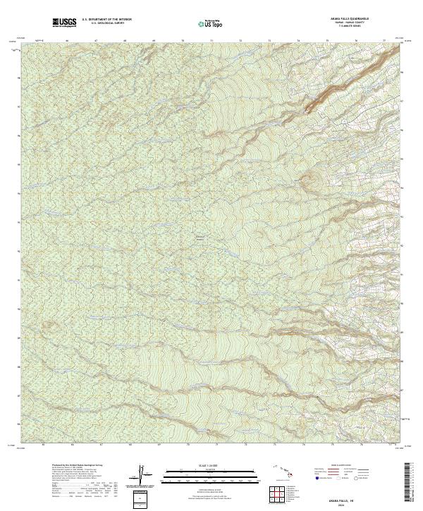 USGS Topographic Map – Akaka Falls