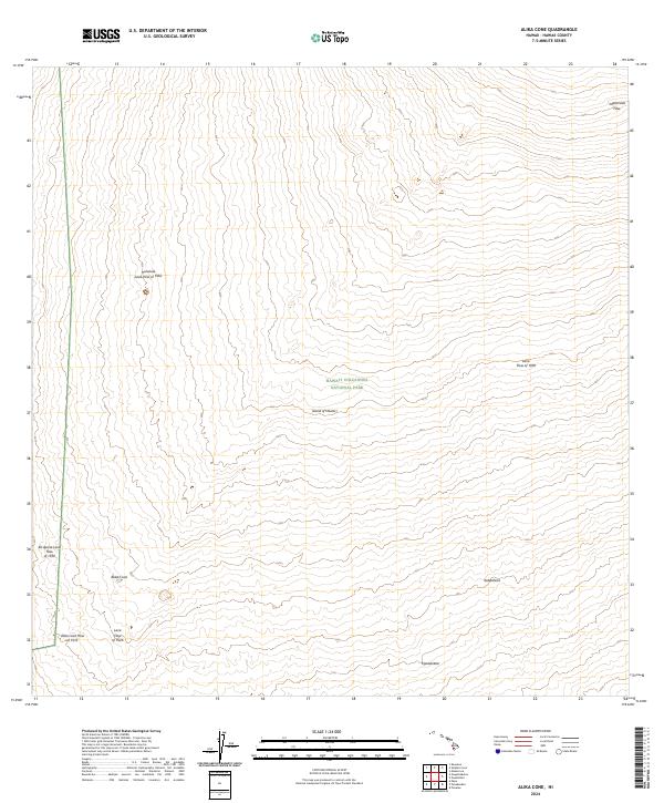 2024 Map of Alika Cone, 2024 Print