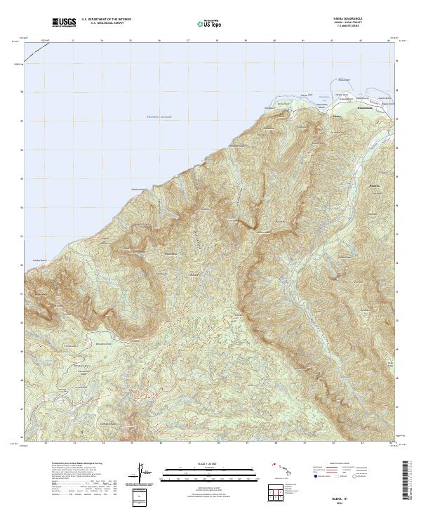 USGS Topographic Map – Haena