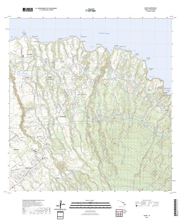 USGS Topographic Map – Haiku