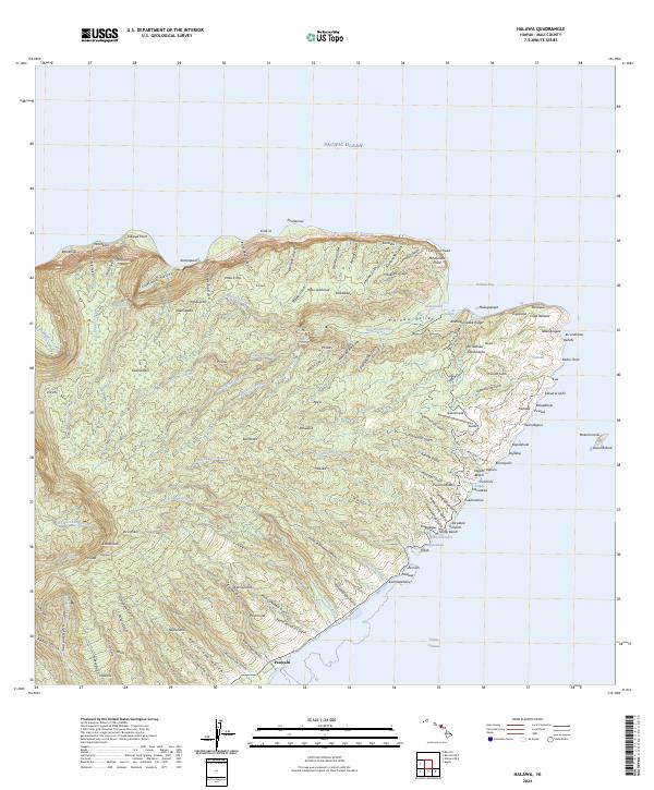USGS Topographic Map – Halawa