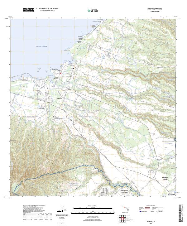 USGS Topographic Map – Haleiwa