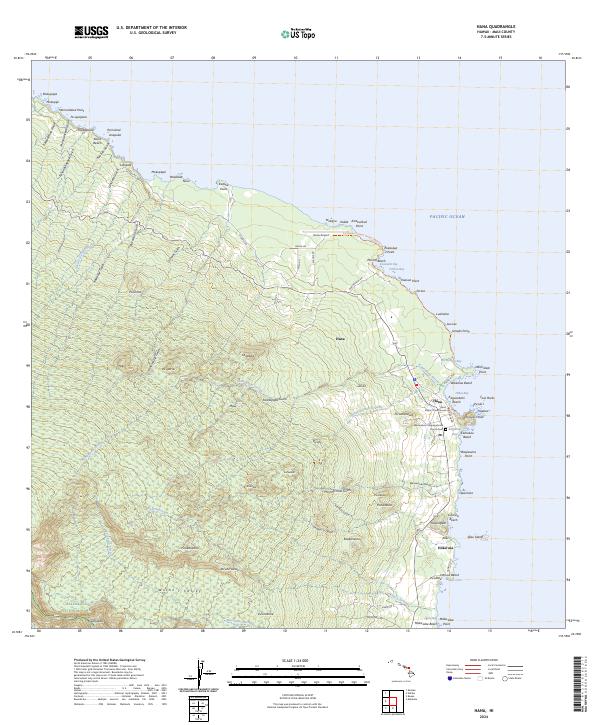 USGS Topographic Map – Hana