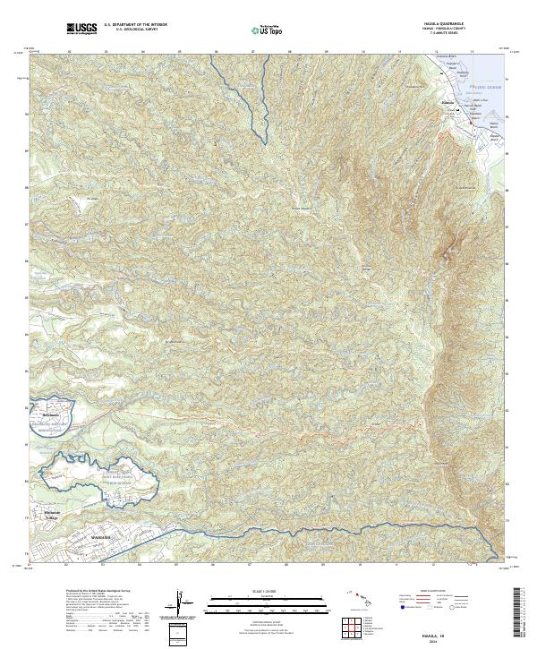 USGS Topographic Map – Hauula