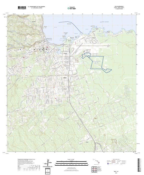 USGS Topographic Map – Hilo