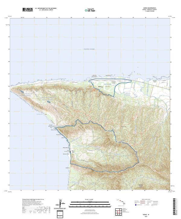 USGS Topographic Map – Kaena