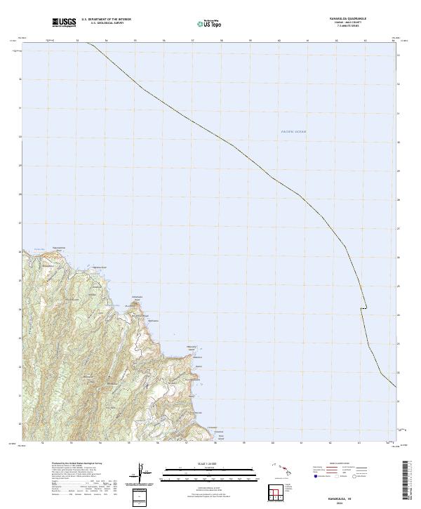 USGS Topographic Map – Kahakuloa