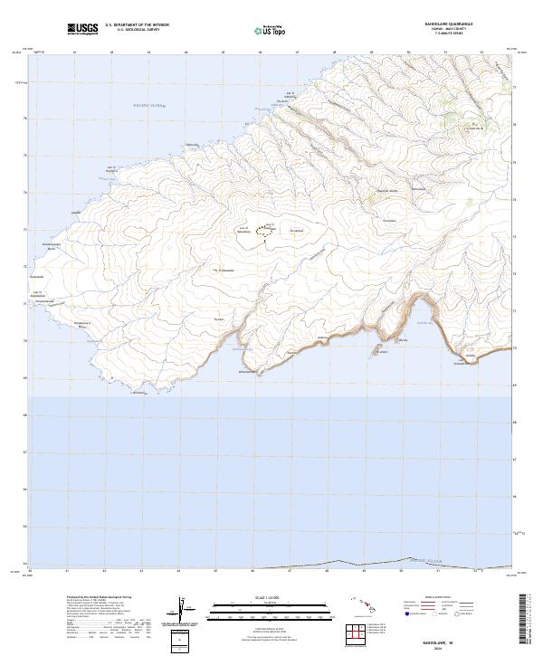 USGS Topographic Map – Kahoolawe