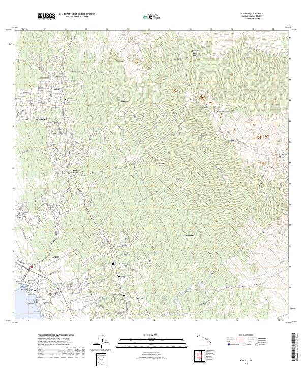 USGS Topographic Map – Kailua