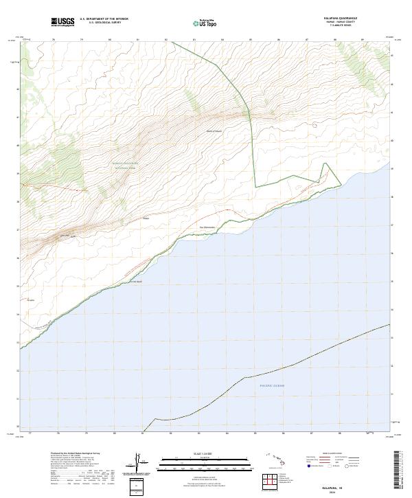 USGS Topographic Map – Kalapana