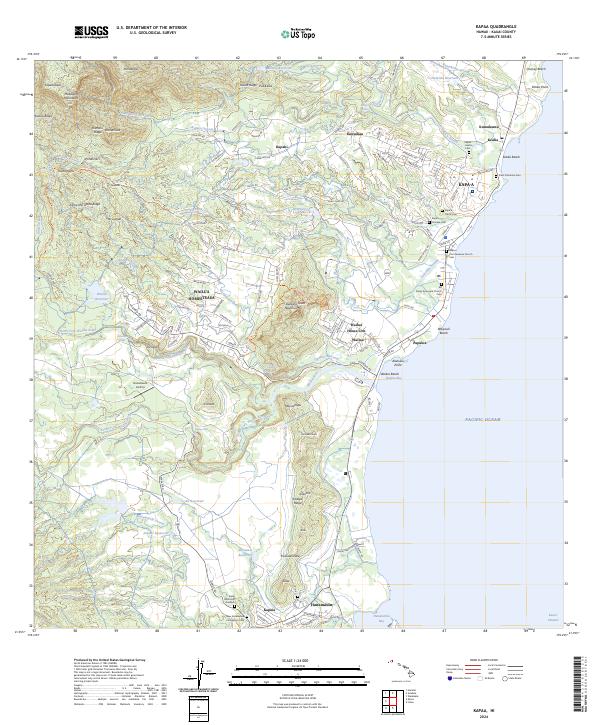 USGS Topographic Map – Kapaa